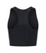 Womens/ladies Shine Slim Sleeveless Tank Top Black Biba-2