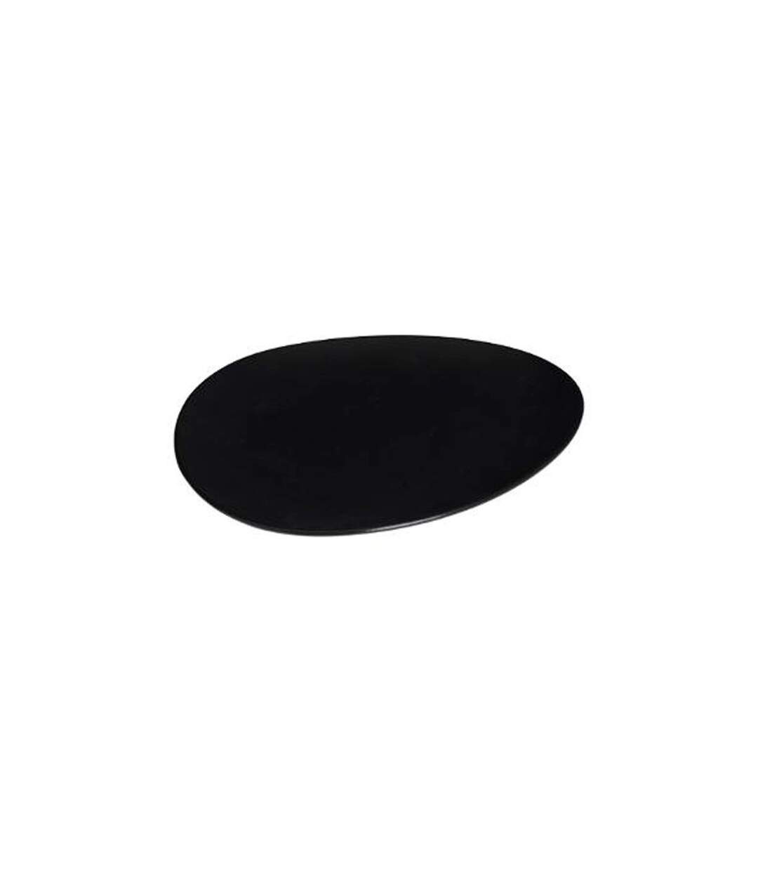 Lot de 6 Assiettes à Dessert Galet 23cm Noir-2
