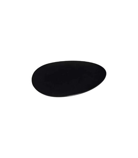 Lot de 6 Assiettes à Dessert Galet 23cm Noir