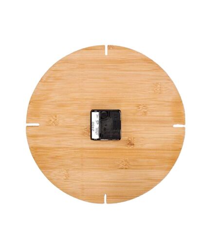 Esfere bamboo round wall clock one size wood MidOcean
