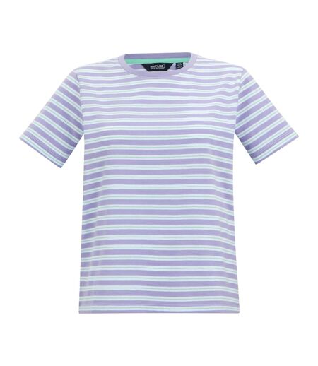 Womens/ladies Bayletta Striped T-shirt Pansy Regatta