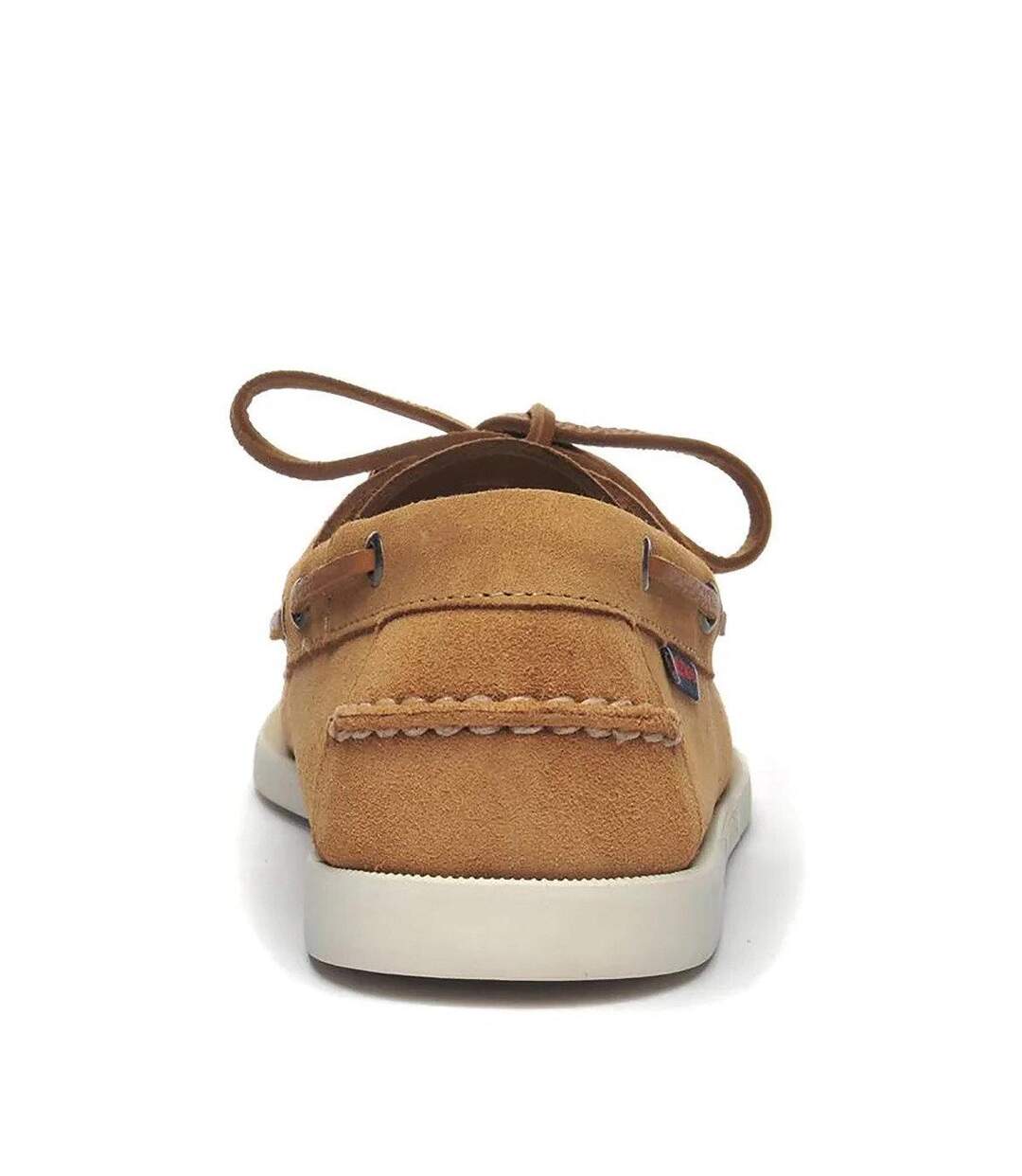 Womens/ladies Portland Flesh Out Leather Boat Shoes Brown Cognac Sebago-4