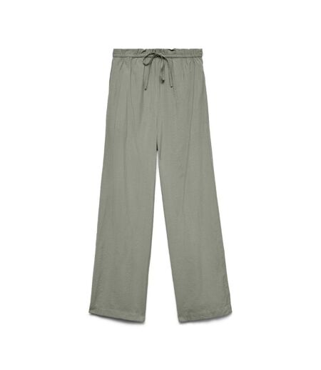 Pantalon fluide vert pale femme vero moda awbertha