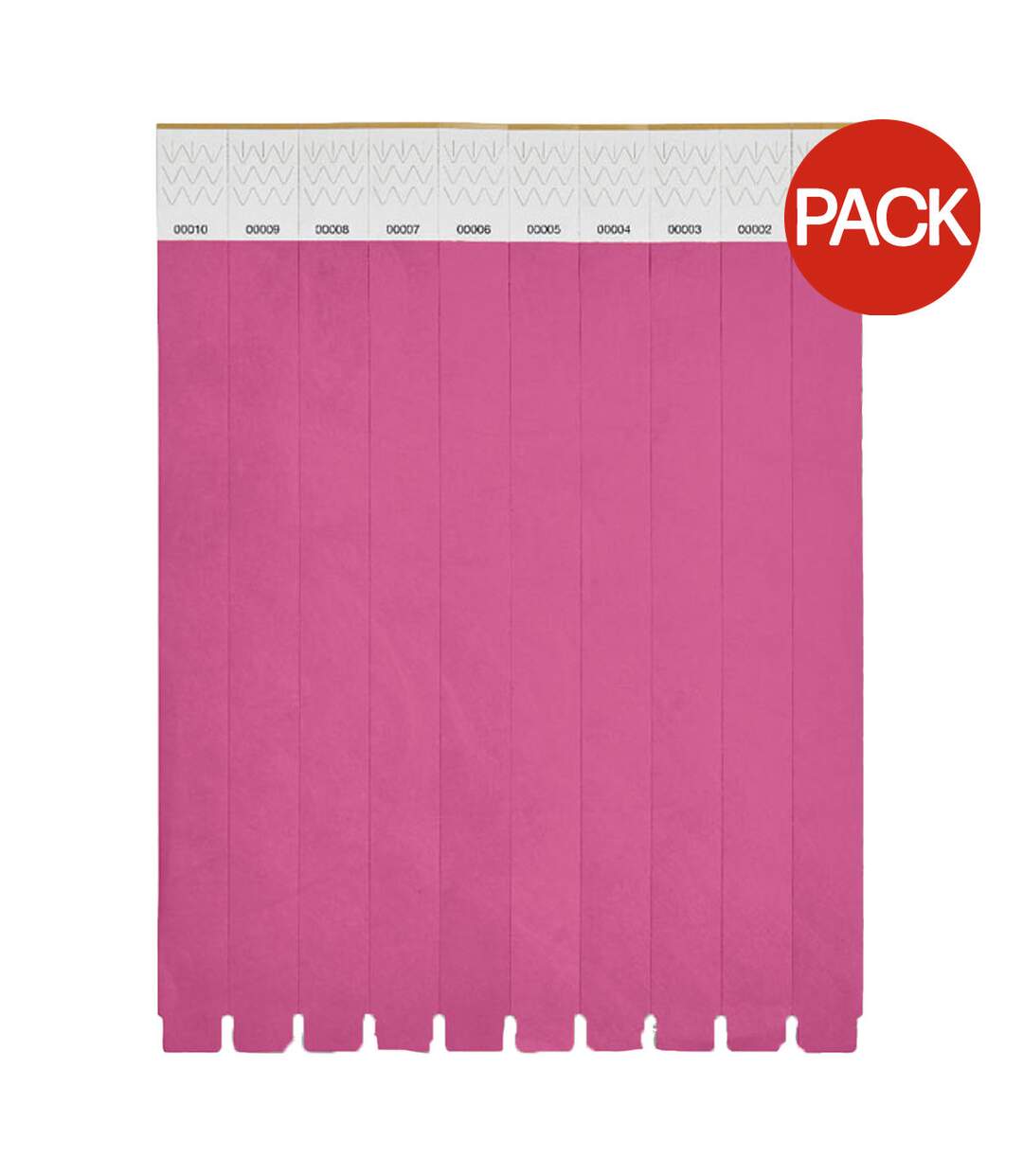 Bracelet Tyvek Taille Unique Fuchsia MidOcean-1