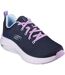 Womens/ladies fresh trend vapor foam trainers navy/lavender Skechers