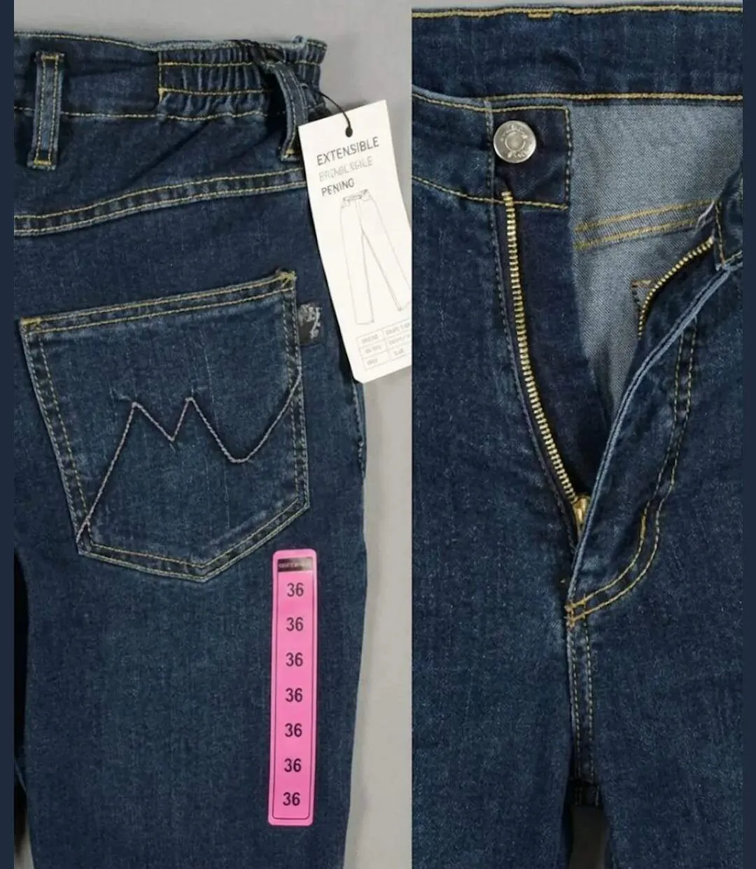 Jean Taille Haute Femme Bleu Stone Stretch & Confort Mayflower-4