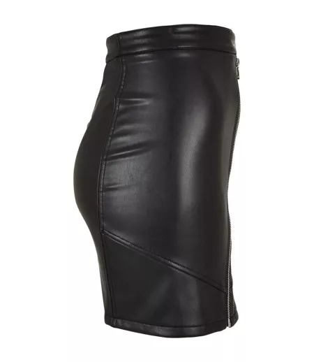 Jupe Motif/style Motard Femme Noir Urban Classics