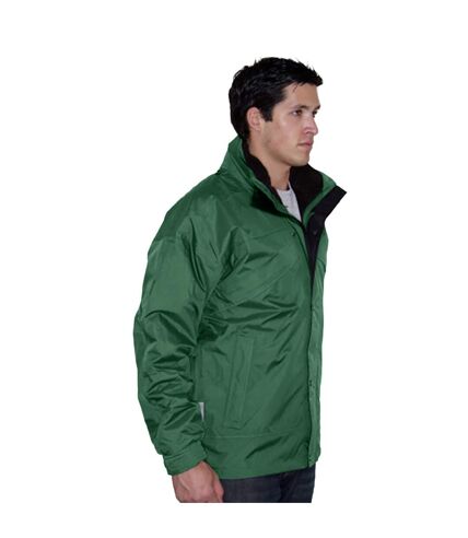 Mens 3 in 1 zip and clip stormdri waterproof windproof jacket bottle green Result