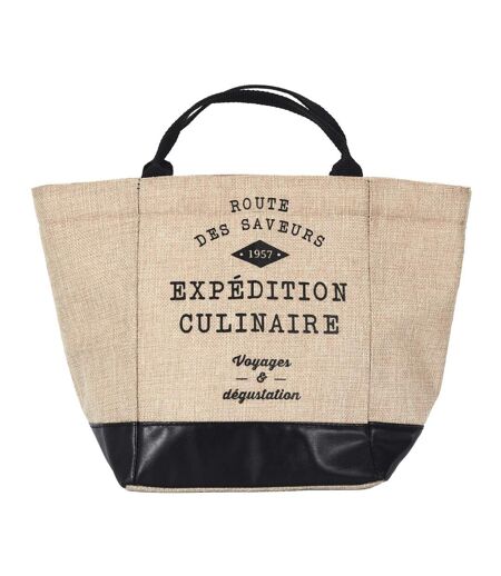 Lunch Bag Fraicheur Isotherme Effet Jute 25cm Beige