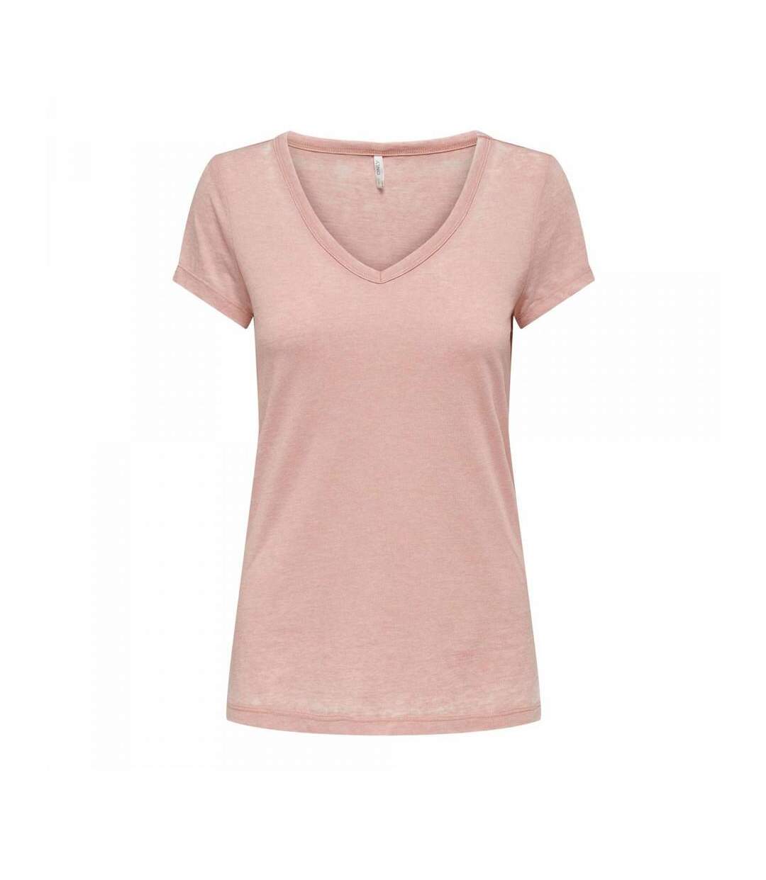 T-shirt Rose Femme Only Wrongly - L