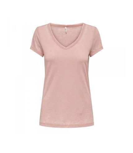 T-shirt Rose Femme Only Wrongly - M