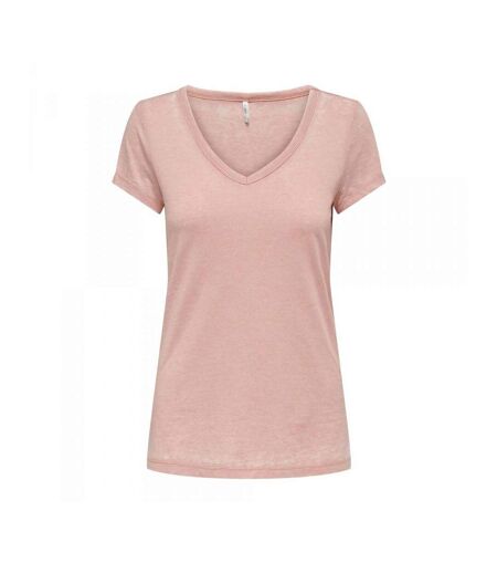 T-shirt Rose Femme Only Wrongly - M