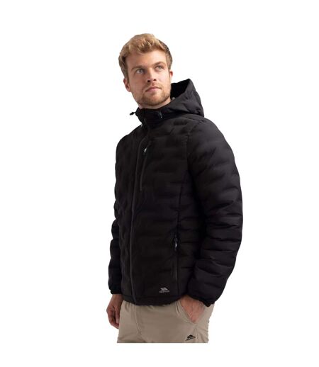 Mens Jaymes Waterproof Jacket Black Trespass