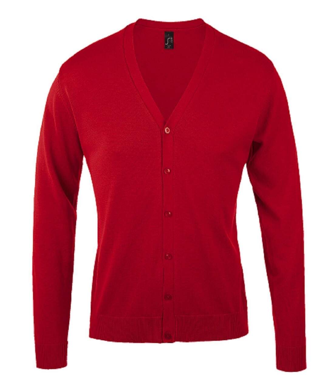 Gilet boutonné - Homme - 90011 - rouge-2