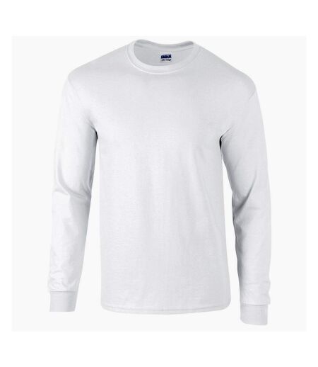 Gildan Mens Ultra Cotton Long-Sleeved T-Shirt (White) - UTPC5905