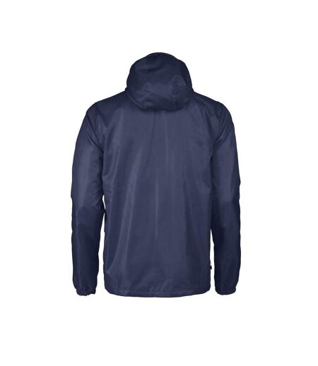 Mens Fastplant Waterproof Jacket Navy Printer RED