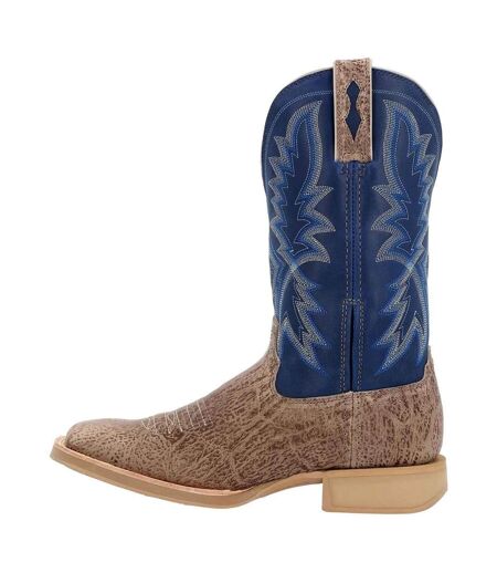 Mens Rebel Pro Lite Full Grain Leather Cowboy Boots Buffalo Tan Fog Durango