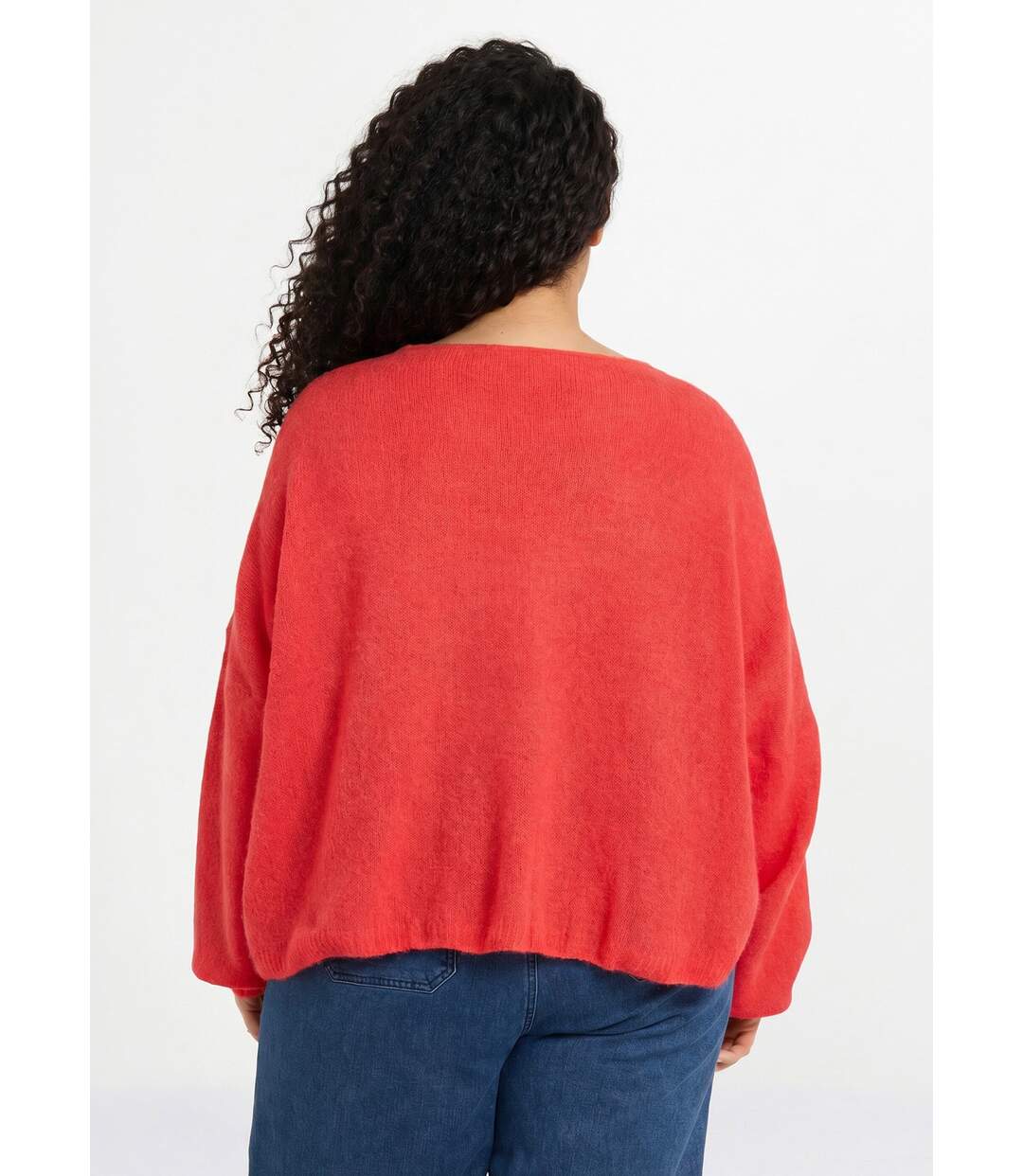 Gilet maille avec alpaga, col V-2