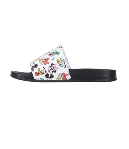 Claquettes Décontracté Motif  Et Ses Amis Adulte Blanc Mickey Mouse