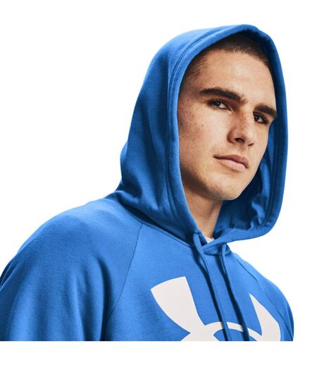 Sweat À Capuche Entraînement Style Gros Logo Rival Homme Bleu Under Armour