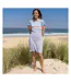 Robe T-shirt Motif/style Rayé Femme Ciel Lazy Jacks-2