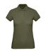 Womens/ladies inspire polo shirt urban khaki B&C