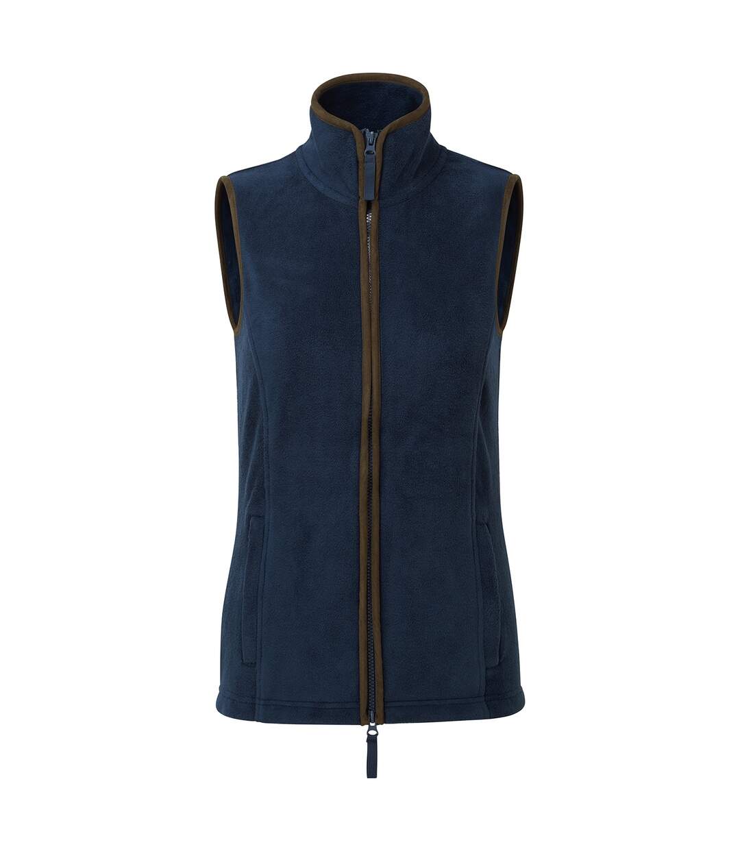 Womens/ladies artisan fleece vest black Premier