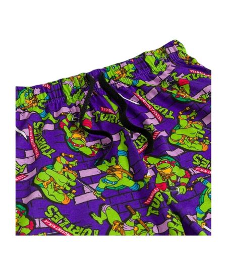Pantalon De Détente Motif/style Mur Homme Violet Vert Teenage Mutant Ninja Turtles