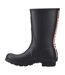 Womens/ladies Original Short Wellington Boots Black Hunter-3