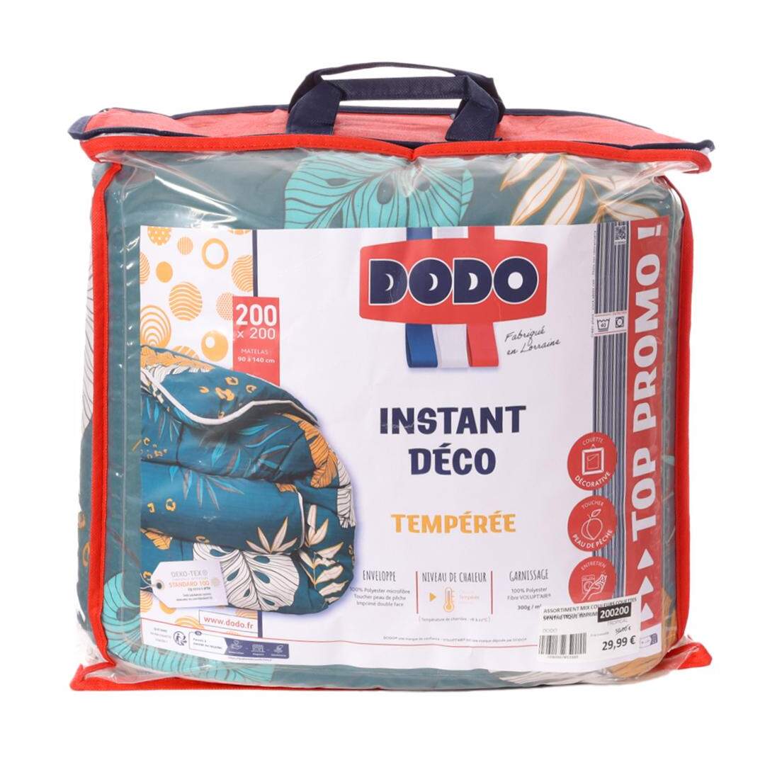 Couette Bleu/Jaune Dodo Instant Déco 200x200 - 200x200-1