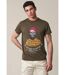 T-Shirt col rond avec tête de mort esprit bucheron TELLSON