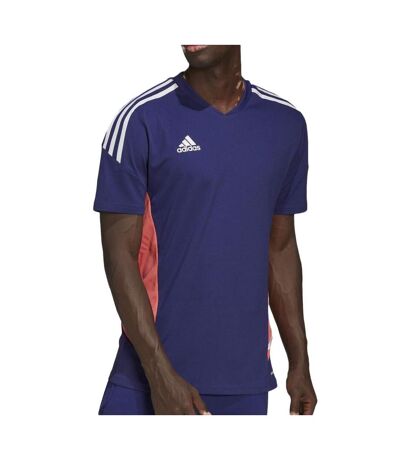 T-Shirt violet homme adidas con - l