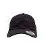 Casquette Unisexe À Profil Bas En Coton Sergé Pour Adultes Noir Flexfit-1