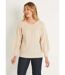 Pull doux maille irisée torsadée ajourée laine-1