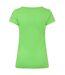 Womens/ladies Big Logo T-shirt Green Head-2