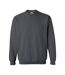 Unisex adult heavy blend crew neck sweatshirt charcoal Gildan-1