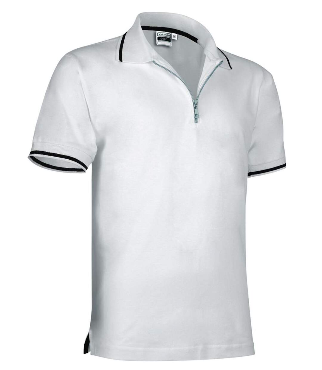 Polo homme zippé - réf GOLF - blanc