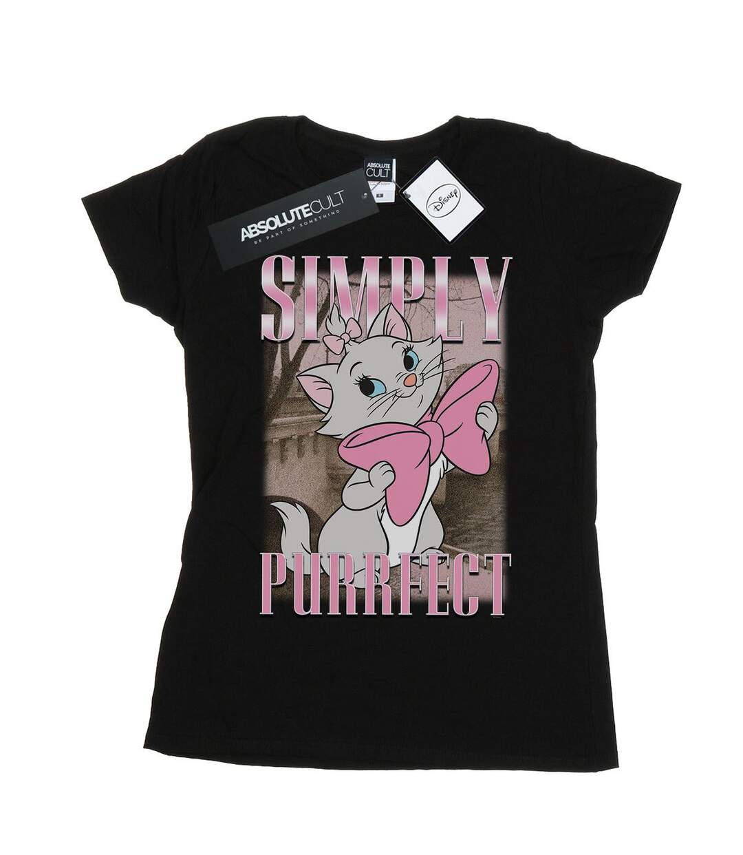 Disney - T-shirt ARISTOCATS MARIE SIMPLY PURRFECT HOMAGE - Femme (Noir) - UTBI15719-1