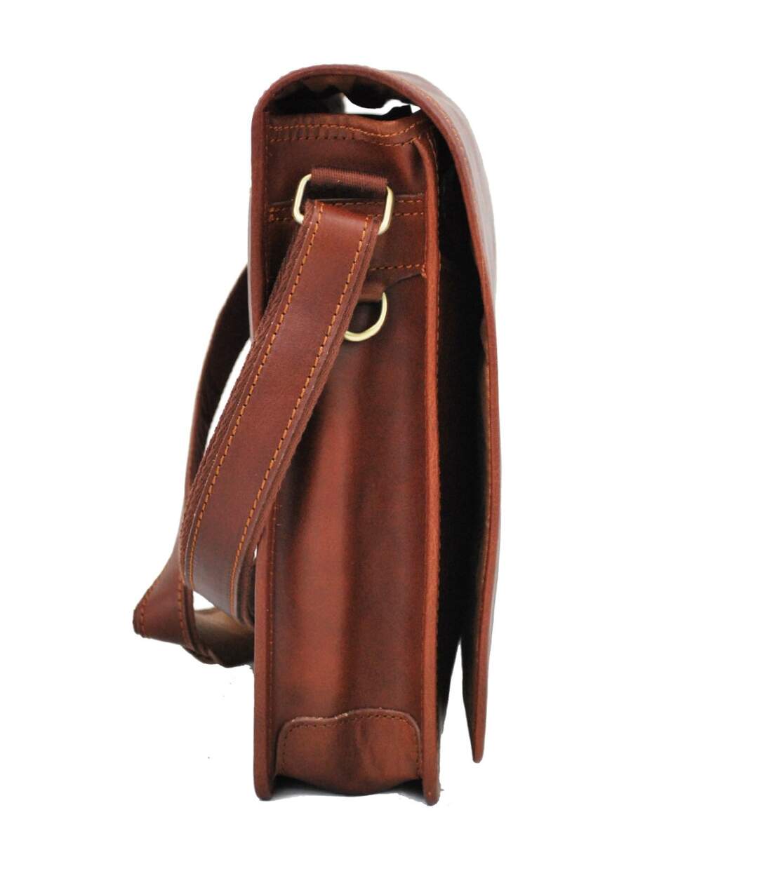 Katana - Besace homme en cuir - marron - 6455