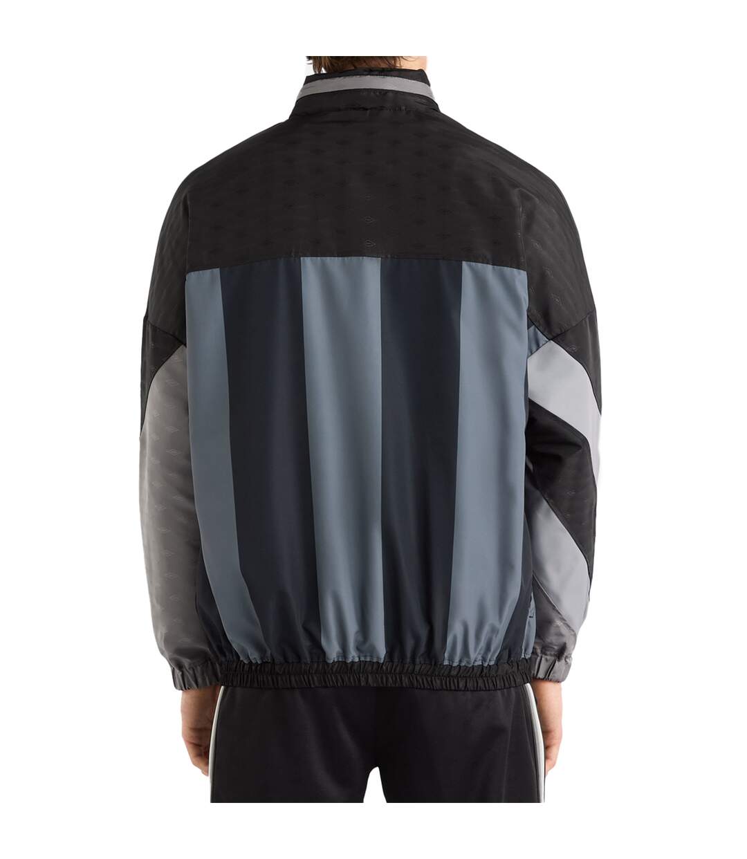 Mens panelled track jacket black/quiet shade Umbro-2