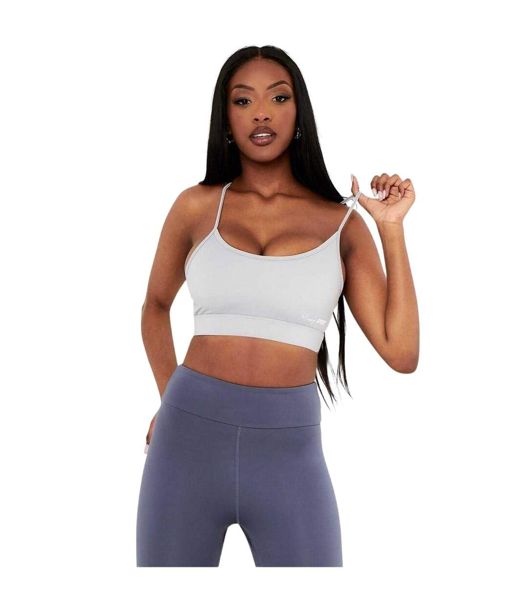 Haut Court Sport Femme Bleu Pâle Missy Empire-1