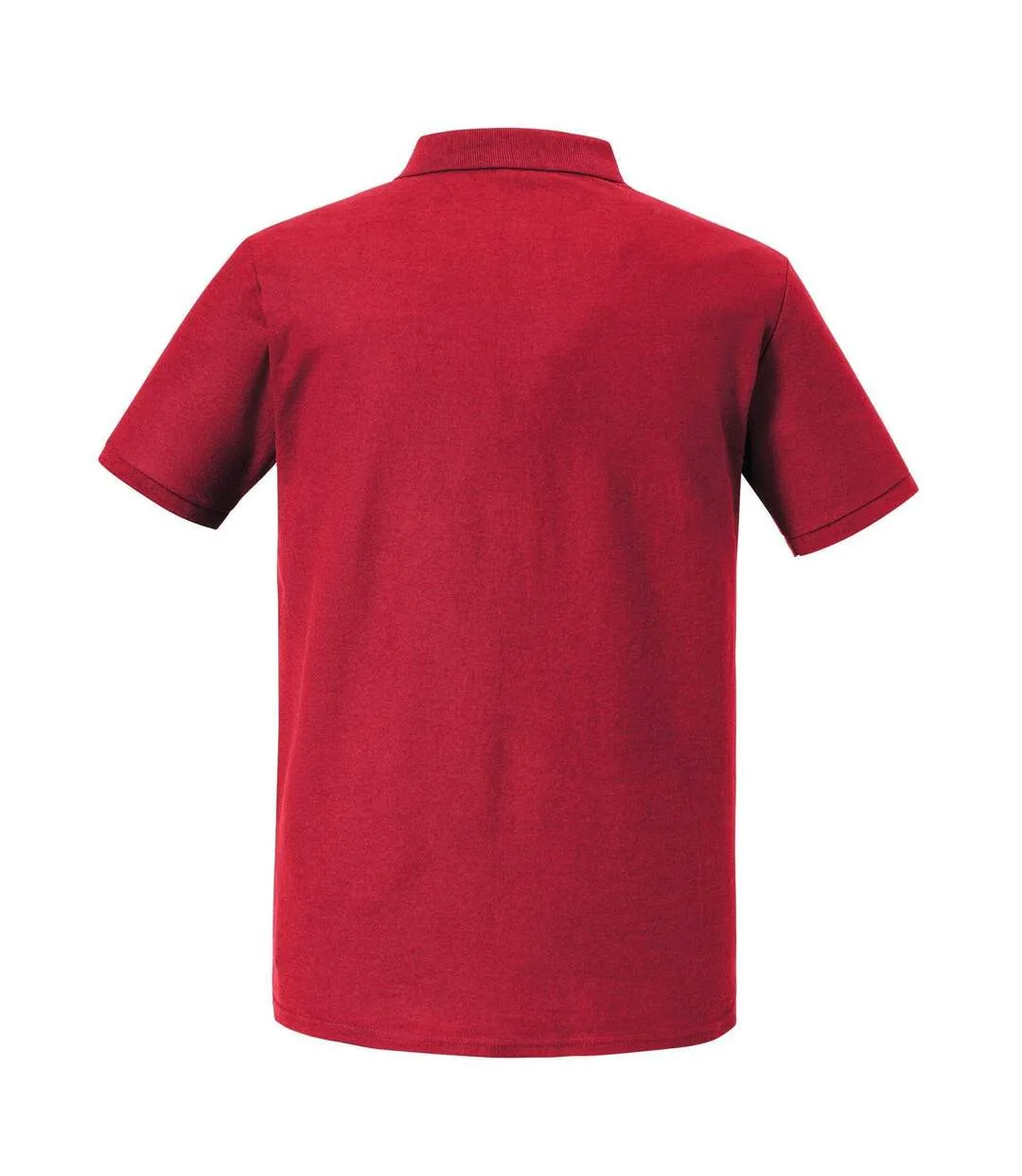 Mens Authentic Eco Polo Shirt Classic Red Russell-2