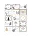Lot de 15 Étiquettes Cadeaux Pop 25cm Blanc-1
