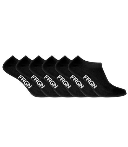 Lot de 6 paires de chaussettes tiges courtes homme Freegun noir Freegun