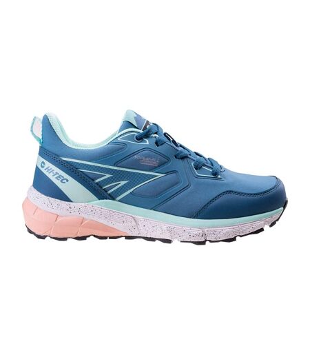 Chaussures de marche bario femme bleu clair / menthe / corail Hi-Tec