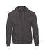 Sweat À Capuche Et Fermeture Zippée Adulte Unisexe Anthracite B&C-1