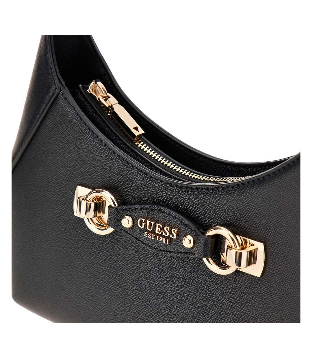 Sac à main noir femme guess mimina-2