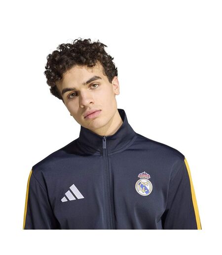 Veste Motif/style Real Madrid Cf Homme Bleu Marine Adidas