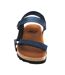 Womens/ladies Heaven Ad Nubuck Flatform Sandals Navy Blue Scholl-4