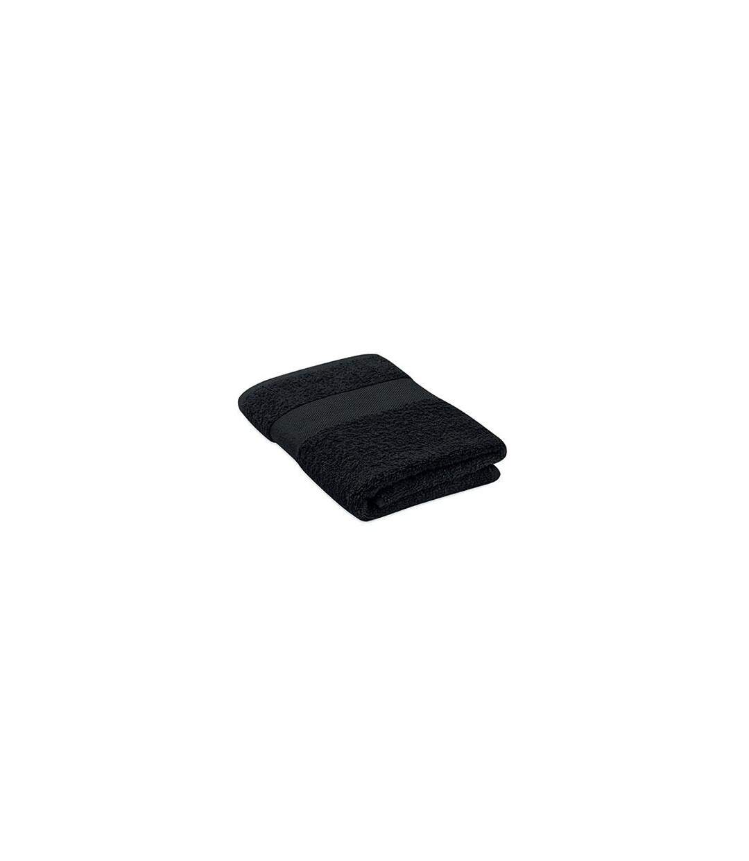 Terry organic cotton towel black MidOcean-1